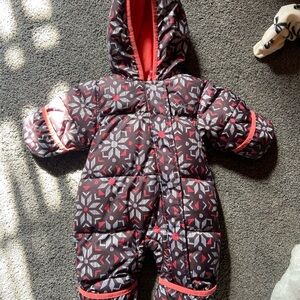 Columbia Infant Snowsuit - Black and Red
